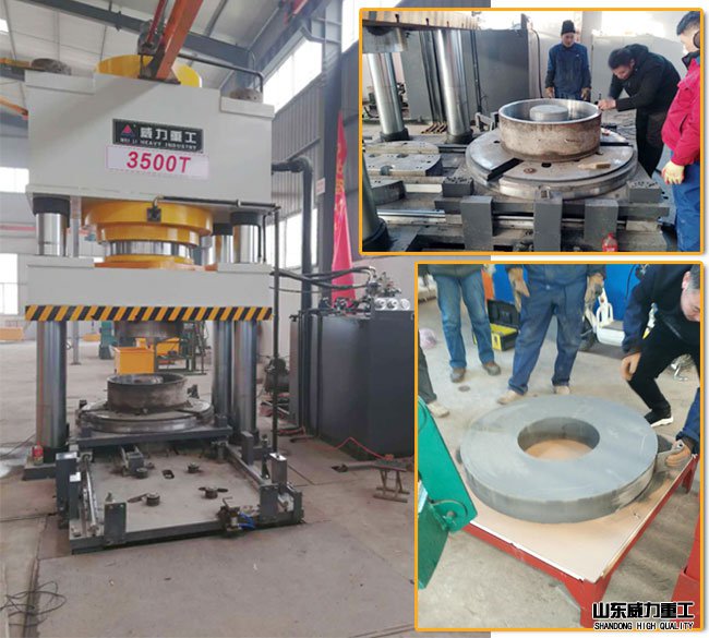 砂輪成型四柱液壓機帶模具