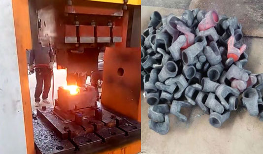 液壓機鍛造萬向節工藝步驟