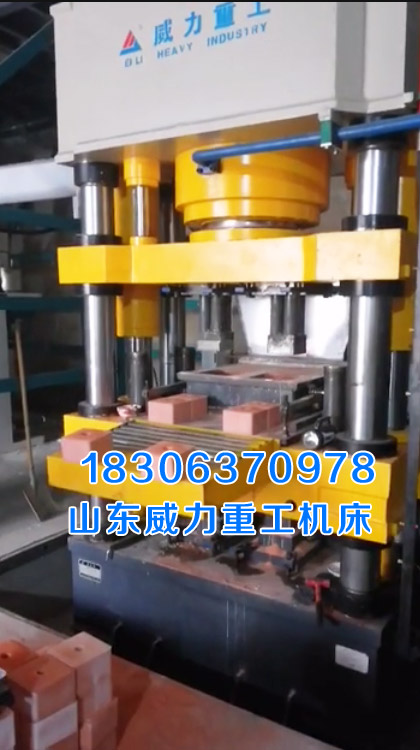 一出二牛羊舔磚液壓機客戶生產現(xiàn)場