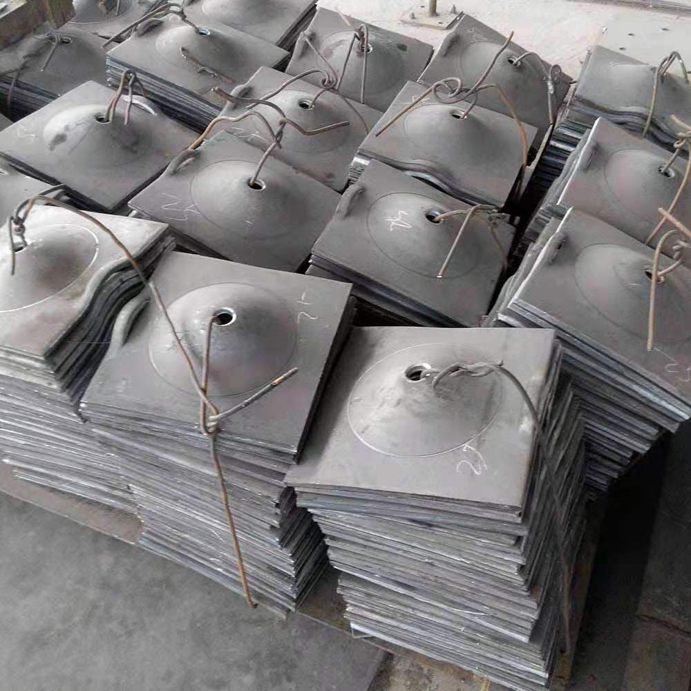 四柱液壓機(jī)壓制錨桿托盤成品