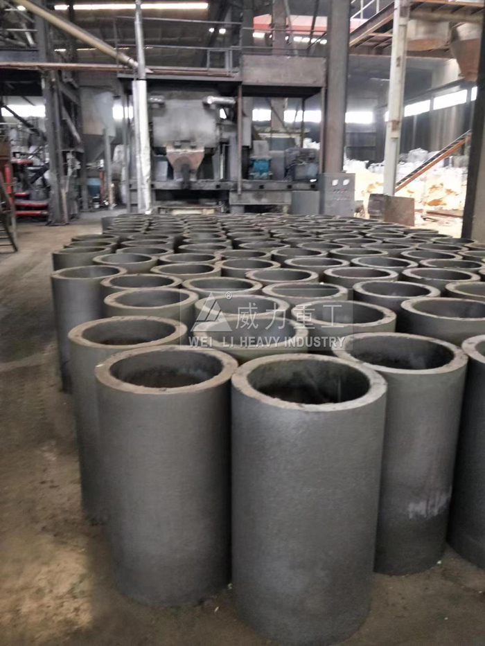 四柱液壓機壓制坩堝制品