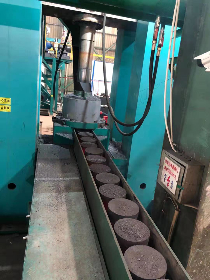 粒子鋼液壓機(jī)加工流程